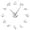 Silver, variant on Riding Silhouette Frameless Wall Clock Stickers, DIY Modern Decorative Clocks for Living Room, Bedroom, Office - Easy to Install, Large 3D Clock Design (Silver,27in)