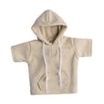 thumbnail image 3 of Sudadera con capucha para hombre a escala 1/12, accesorios de ropa para decoración de muñecas de 6 pulgadas, corta Caqui, 3 of 9