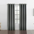 thumbnail image 3 of Habitat Margaret Light Filtering Grommet Curtain Panel 52 x 63 in Charcoal, 3 of 6