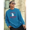 thumbnail image 2 of 4Th Of July Proud Eagle Sweatshirt Men -Image by Shutterstock, Male x-Large, 2 of 4