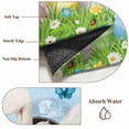 thumbnail image 6 of Round Rug 4Ft Washable Non-Slip, Easter Circle Area Rugs for Living Room Bedroom, Spring Colorful Easter Eggs Bunny Butterfly Blue Indoor Floor Mats Carpet Runner for Home Decor Aesthetic, 6 of 8