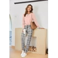 thumbnail image 4 of Ekouaer Pajamas For Women Comfy Long Sleeve Jogger Set Lounge Pjs Set With Pockets polka dots, 4 of 6