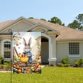 thumbnail image 2 of Amhnf Easter Bunny With Colorful Eggs In Basket Garden Flag For Home Outdoor Garden Yard Decor 12x18 inch, 2 of 5
