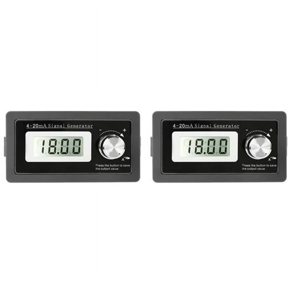 2X New 2-Wire 4-20MA Current Signal Generator Panel-Mounted Current Loop Generator 4 to 20MA Simulator High