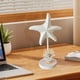 thumbnail image 5 of Decoración de estrella de mar de madera Figura de estrella de mar Arte Artesanía Adorno náutico de escritorio para Blanco, 5 of 9