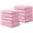 Pink, variant on LQCrafK Bamboo Washcloths Towel Set 10 Pack Baby Wash Cloth for Bathroom-Hotel-Spa-Kitchen Multi-Purpose Fingertip Towels and Face Cloths 10'' x 10''