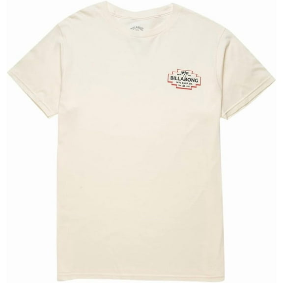 Billabong Men's T-Shirt Hacienda Short Sleeve Crewneck Tee (XX-Large, Cream)