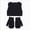 A3-Black, variant on 0-6 Months Kids Winter Beanie Hat and Mitten Set, Cute Earflap Knit Cap for Boys Girls