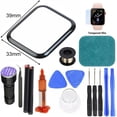 thumbnail image 2 of Flmtop Precise Out Front LCD Glass Cover Replacement UV Glue Touch Screen Repair Kit for Apple Watch 2/3/4/5/6 Series 38mm 42mm 40mm 44mm, 2 of 8