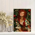 thumbnail image 2 of Orchard Redhead Portrait Canvas Wall Art, Romantic Apple Greenery Print, Elegant Home Wall Decor, 2 of 8