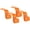 Orange, variant on Moonet Car Seat Headrest Hook Universal Auto Back Seat Storage Organizer Hanger Storage Holder for Purse Handbag Coats 4 Pack
