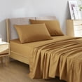 thumbnail image 3 of ESCA Camel Bed Sheets Set - OEKO-TEX Certified, 4-Piece Set (Flat Sheet, Fitted Sheet, Pillowcases) Twin Size, 3 of 6