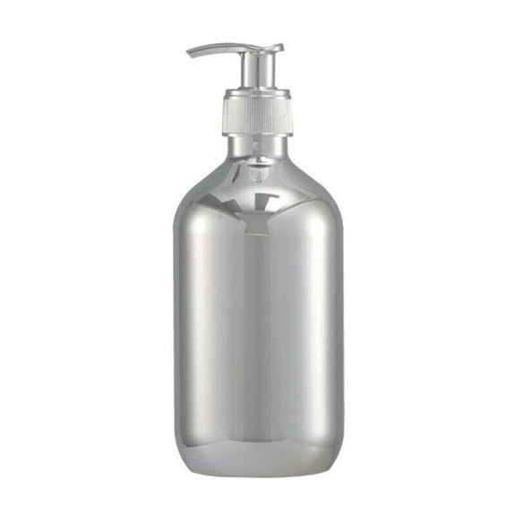 300Ml Shampoo Refilling Bottle Hand Soap Dispenser Gold Chrome Soap Liquid Bottle Round Dispenser Bathroom Essentials