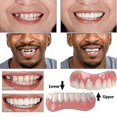 thumbnail image 4 of Comfortable Tooth Veneers - Soft Silicone Adhesive - Extra Thin White Shade - Orthodontic Teeth Hide For Dentures Braces, 4 of 5