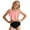 b-Pink, variant on MuXiKeJi Clothes Girls Tankini Swimsuit 2 Piece Criss Cross Bathing Suit Contrast Trim Ruched Girls' Swimwear for 9-16Y