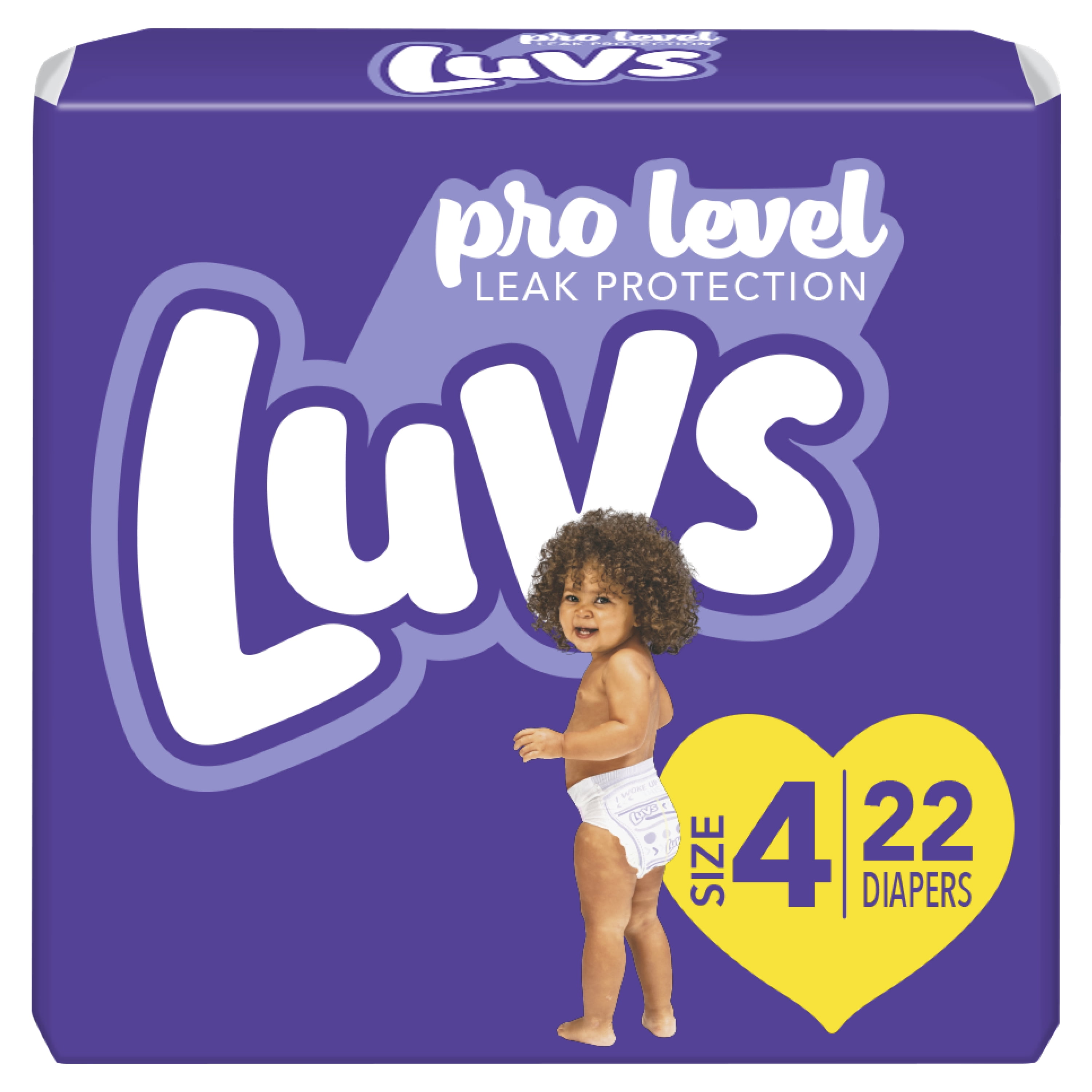 Luvs Pro Level Leak Protection Diapers Size 4 22 Count