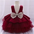 thumbnail image 5 of Girls' Tulle Flower Princess Wedding Dress for Toddler and Baby Girl, 5 of 7