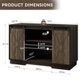 thumbnail image 6 of 55-75 Gallon Farmhouse Fish Tank Stand With Sliding Barn Doors, Aquarium Stand With Cabinet For Fish Tank Accessories Storage, Turtle Tank, Reptile Terrarium, 6 of 8