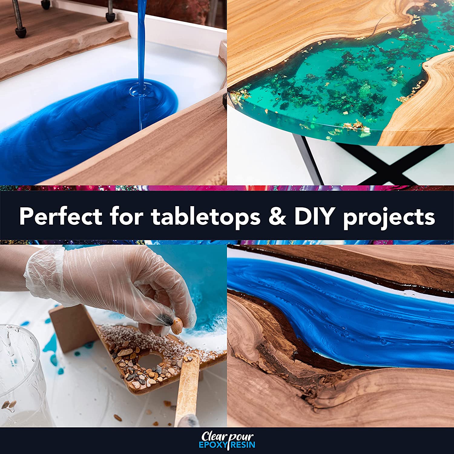 Clear Pour Epoxy Resin Kit 1 Gallon photo 3