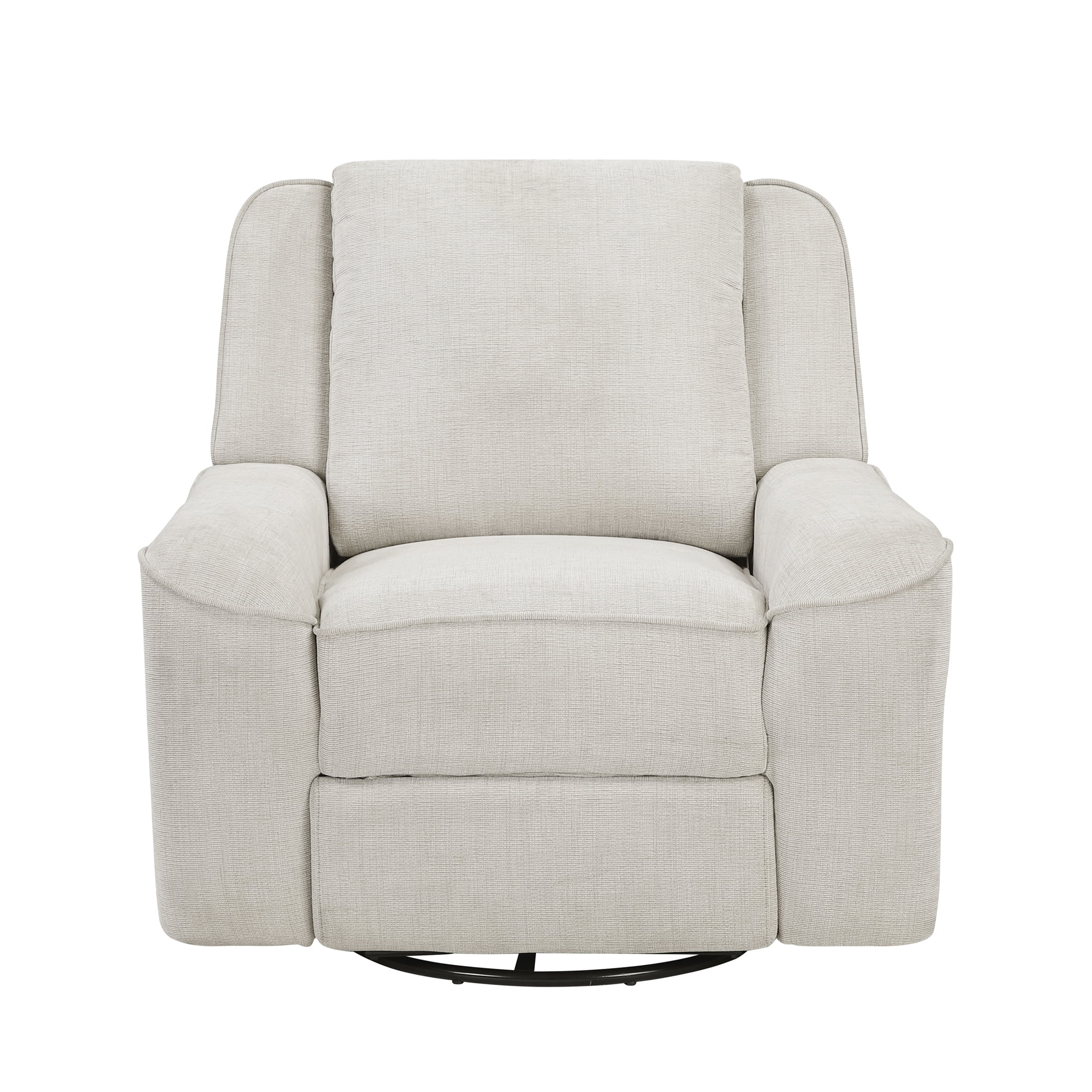OakvillePark Coraelis Chenille Swivel Reclining Chair, Beige