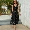 thumbnail image 3 of Space Stuff Planets Satellite Stars Dress Fashion Boho Beach Long Dresses Female Party Printed Maxi Dress, 3 of 9