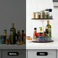 thumbnail image 5 of Sorbus 2-Tier Clear Lazy Susan - Rotating Kitchen Organizer, 5 of 6