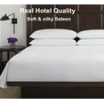 thumbnail image 4 of 1000 Thread Count Bed Sheet Set, Combed Cotton Blend Sateen Deep Pocket 6 Piece Bedding Set, Hotel Quality Sheet Set Queen Size, Silver, 4 of 7