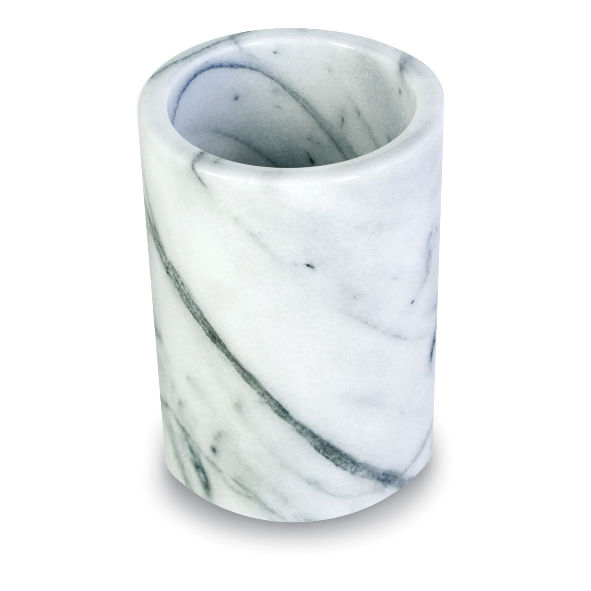 Marble Utensil Holder, White