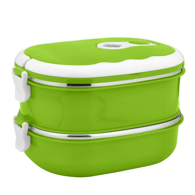 Dosaele Stainless Steel Insulated Lunch Box Lunch Box 1 Layer Hot Food Lunch Containers Portable Lunchbox Stackable Bento Lunch Box Cold and Hot Food Storage Bowl for School Office Outdo