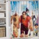thumbnail image 5 of Rompe Ralph-2-theme 4-Piece Shower Curtain Set with Rugs, Waterproof Bathroom Decor Set Includes Bath Mat, U-Shaped Rug, Toilet Lid Cover and Curtain with Hooks, 5 of 6