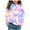Pink2, variant on Posijego Unisex Girls Boys Tie-Dye Sweatshirts Spring Long Sleeve Shirt for Kids Trendy Pullover Tops