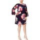 thumbnail image 2 of Vestido acampanado Estampado Jessica Howard para mujer azul 22W, 2 of 2