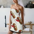thumbnail image 4 of Cotton Bath Towels for Bathroom - Cartoon Hot Dog Print Funny Microfiber Quick Dry Towels for Body Bath Sheets, Personalized Beach Towel, Soft Shower Towels for Travel Home Beach 27*55in, 4 of 7