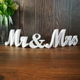 thumbnail image 1 of Mr. & Mrs. Letters-Decoración de mesa de boda, letras de madera Rojas, señales de Mr & Mrs. Rojas independientes para mesa de corazón, 1 of 3