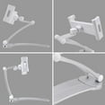 thumbnail image 2 of 2 in 1 Kitchen Cabinet Tablet Holder, Wall Mount Desktop Stand for 12.9 Aluminum Alloy Metal Adjustable Multiangle Foldable Universal Phone Tablet Bracket Cooking Table Counter Top (Silver), 2 of 9
