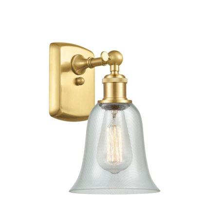 Innovations 516-1W-SG-G2812-LED Hanover 1 Light Sconce part of the Ballston Collection, Satin Gold