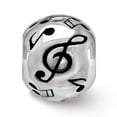 thumbnail image 3 of 925 Sterling Silver Reflections Enameled Musical Notes Bead; for Adults and Teens; for Women and Men, 3 of 3