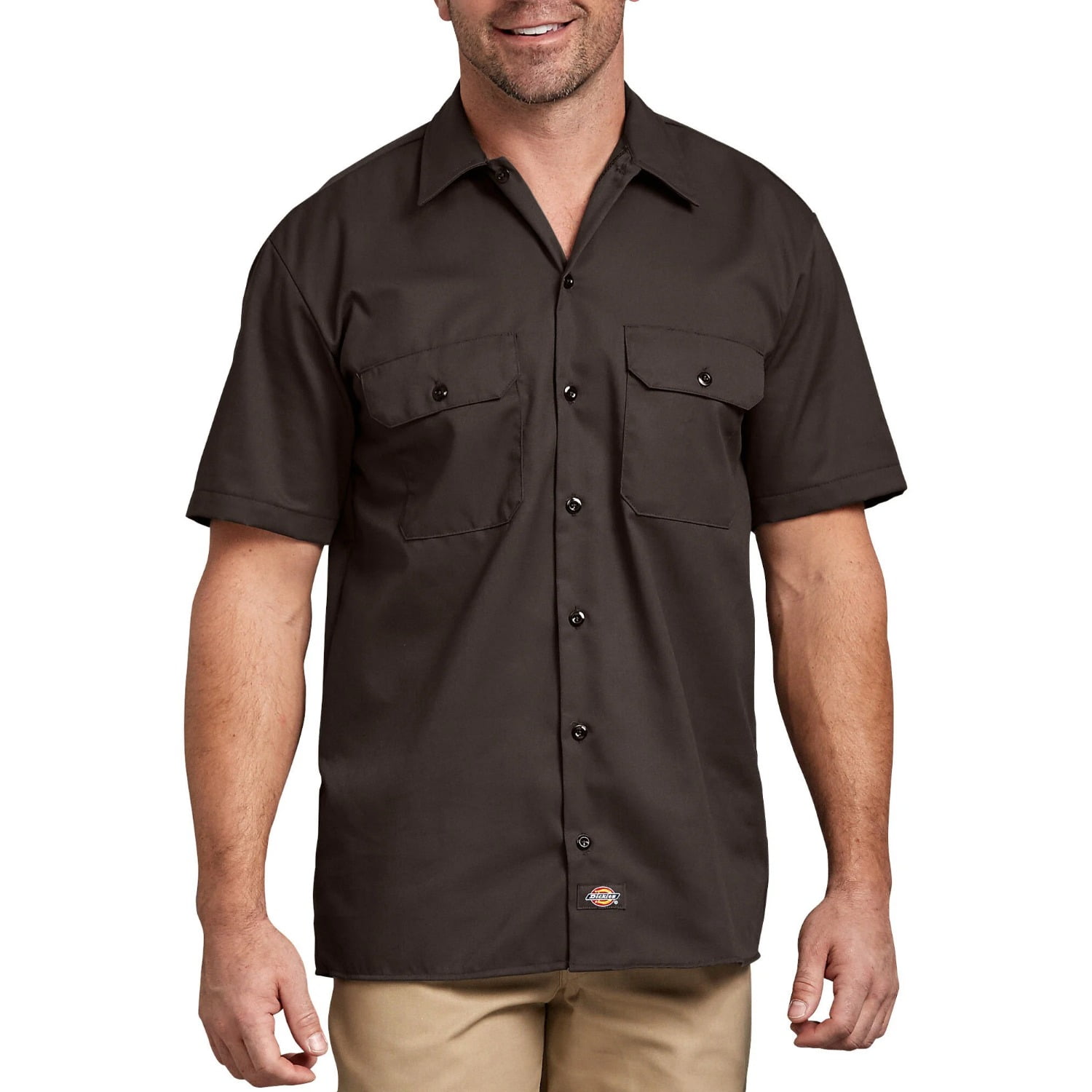 Dickies Mens and Big Mens Short Sleeve Twill Work Shirt
