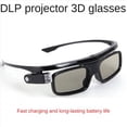 thumbnail image 4 of 3X Gafas 3D GL1800 para Proyector DLP 3D UFO P19 P20 U30 U70 U50 U90 R17 R19 R20 DLP-Link Obturador Activo Real 3D Impactante, 4 of 6