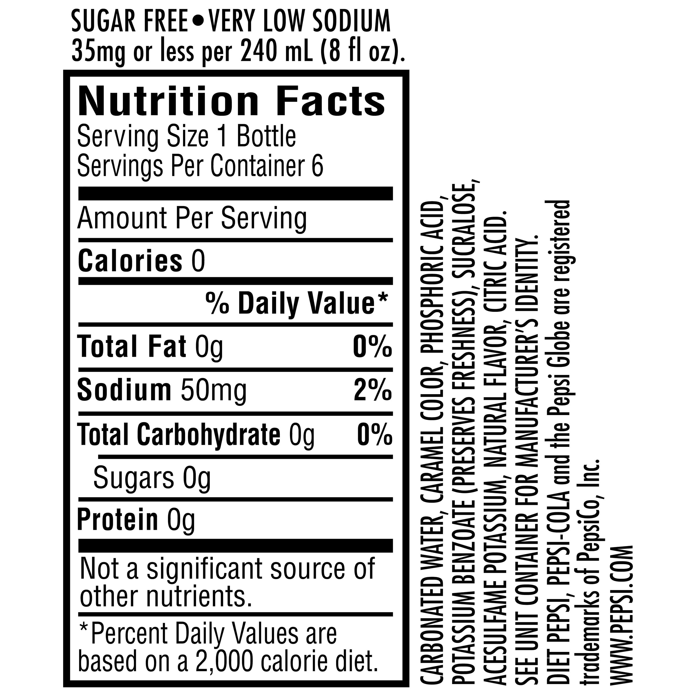 Diet Pepsi Caffeine Free Soda 16 Fl Oz 6 Count Walmart Com Walmart Com