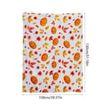 thumbnail image 2 of Tyidzon Pumpkin Blanket, Soft Comfortable Pumpkin Maple Leaf Throw Blanket, 39 x 51 Inch Lightweight Flannel Blanket for Kids Women Adult Holiday Party Halloween Decorations, 2 of 6