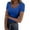 Blue, variant on Essential Ribbed Knit Tee for Women Scoop Neck Short Sleeve Fitted Basic Top Summer Casual Slim Shirt M Size Beige