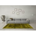 thumbnail image 3 of Ahgly Company Indoor Rectangle Abstract Yellow Modern Area Rugs, 8' x 10', 3 of 4