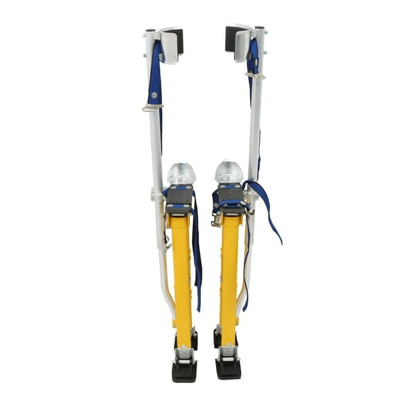 SEBLAFF 24in-40in Aluminum Alloy Stilts Drywall Adjustable Heights Stilts Yellow for Painting and Cleaning