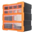 thumbnail image 2 of Caja de almacenamiento de tornillos para piezas organizador de hardware de taller de PVC práctico cajón práctico montaje en pared cajones translúcidos disponibles para ANGGREK Otros, 2 of 8