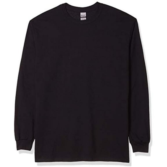 Gildan Long Sleeve Crew Neck Cotton Pullover T-Shirt (Men's)