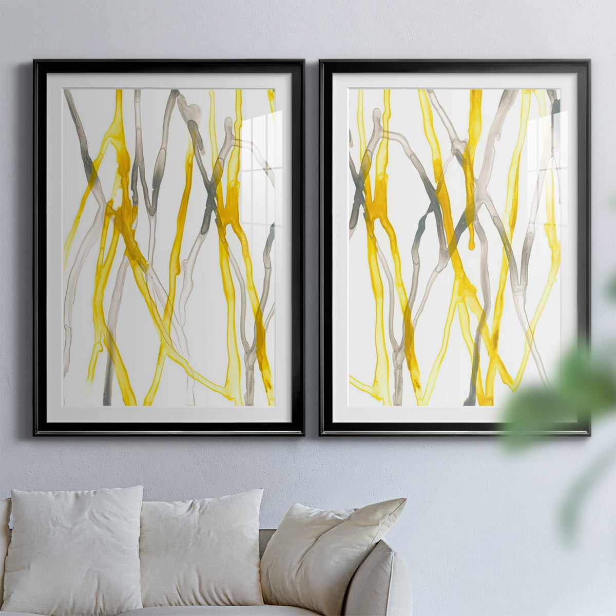 Wexford Home Runnel XIX Premium Framed Print, 18.5" x 24.5" - Ready to Hang, Black (Set of 2)