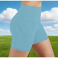 thumbnail image 2 of Guluxicc Women's High Waist Bkier Shorts with Side Pockets Stretchy Fabric Cycling Shorts Leggings for Yoga and Fitness Activities Athletic Shorts, 2 of 7