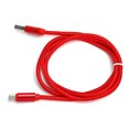 thumbnail image 4 of Cable de carga de cargador USB trenzado de alta resistencia de 1 m Cable de cargador de sincronización de datos Cable rojo tipo C, 4 of 5