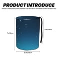 thumbnail image 3 of Honeii Night Sky Moon Dolphin Print Waterproof Car Trash Can,Waterproof Portable Collapsible Trash Can,Garbage Container fits Most Cars,SUVs,and Trucks, 3 of 7